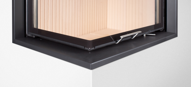 HOXTER Rám nasúvací 51/51/51 otváracia 6-stranný 1x90° čierny 60mm