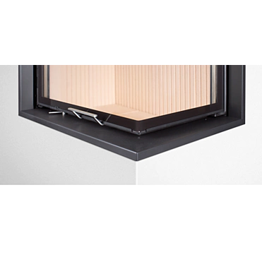 HOXTER Rám nasúvací 76/45/57 horevýsuvná pravá, 6-stranný 1x90°, čierny 60 mm HOXTER Rám nasúvací 76/45/57 horevýsuvná pravá, 6-stranný 1x90°, čierny 60 mm