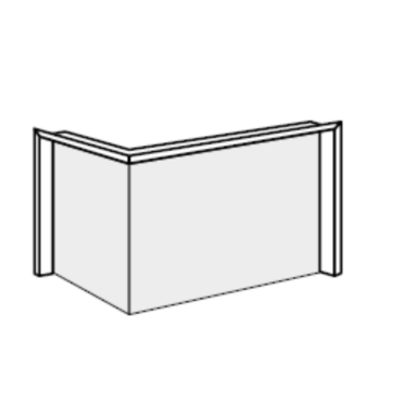 HOXTER Rám nasúvací 80/35/50L horevýsuvná ľavá 4-stranný 1x90° čierny 60mm