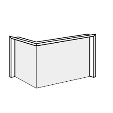 HOXTER Rám nasúvací 80/35/50L horevýsuvná ľavá 4-stranný 1x90° čierny 60mm