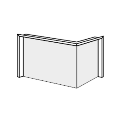HOXTER Rám nasúvací 80/35/50Rh horevýsuvná pravá 4-stranný 1x90° čierny 60mm
