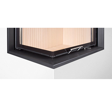 HOXTER Rám nasúvací 80/35/50Rh horevýsuvná pravá 6-stranný 1x90° čierny 60mm