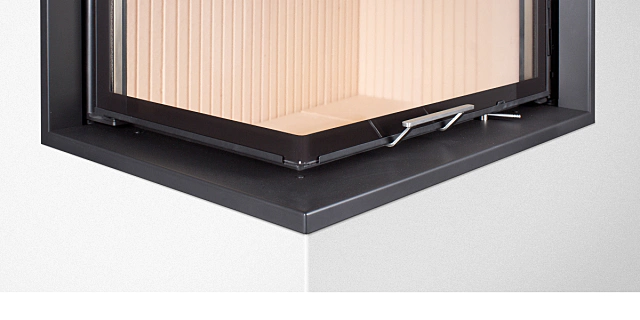 HOXTER Rám nasúvací 80/35/50Rh horevýsuvná pravá 6-stranný 1x90° čierny 60mm