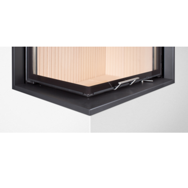 HOXTER Rám nasúvací 80/35/50Rh horevýsuvná pravá 6-stranný 1x90° čierny 60mm