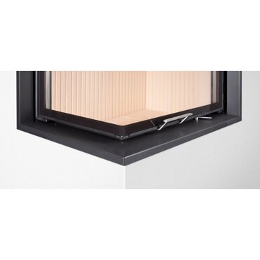 HOXTER Rám nasúvací 90/40/40 horevýsuvná ľavá, 6-stranný 1x90°, čierny 60 mm