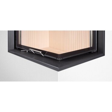 HOXTER Rám nasúvací 90/40/40 horevýsuvná pravá, 6-stranný 1x90°, čierny 60 mm