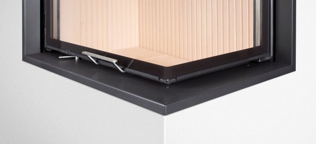 HOXTER Rám nasúvací 90/40/40 horevýsuvná pravá, 6-stranný 1x90°, čierny 60 mm