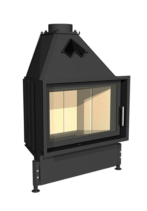 Kobok Chopok L LD 670/450 10 kW rovné dvierka - otváranie do strany.