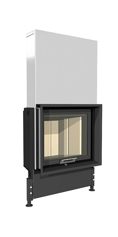 Kobok Kazeta L VD 670/450, 6kW rovné dvierka- výsuvné.