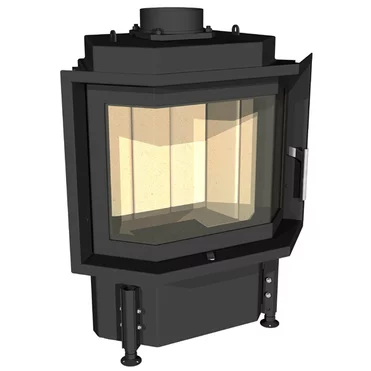 Kobok Kazeta P LD 670/510, 6,5 kW prizmatické dvierka- otváranie do strany.