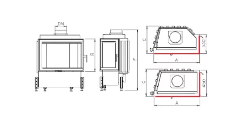 Kobok Kazeta R90/S330 -LD, LD2 L/P 670/510, 6,5kW rohové dvierka- otváranie do strany. Kobok Kazeta R90/S330 -LD, LD2 L/P 670/510, 6,5kW rohové dvierka- otváranie do strany.