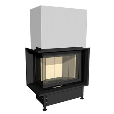 Kobok Kazeta R90-S380 VD L/P 650/450 , 6 kW rohové dvierka- výsuvné.
