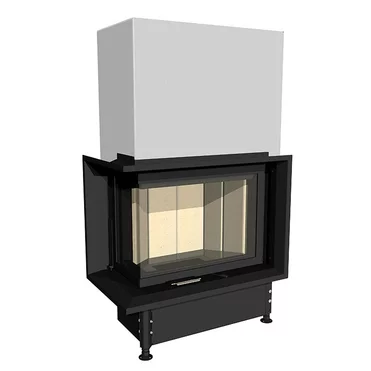 Kobok Kazeta R90-S380 VD L/P 650/450 , 6 kW rohové dvierka- výsuvné.