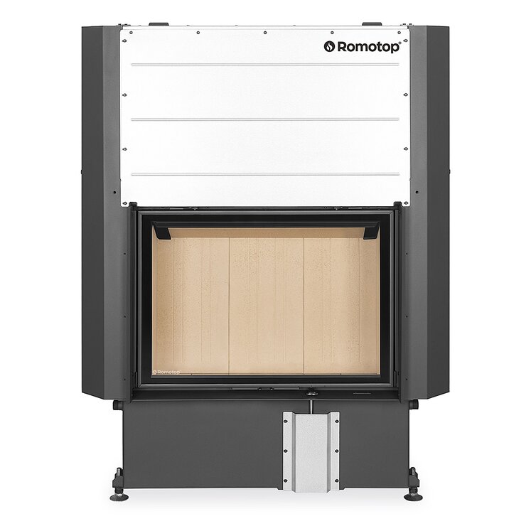 Romotop IMPRESSION 2G L 80.60.01 so žltou spaľovacou komorou, dvojsklo, výsuvné dvierka.