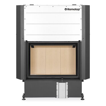 Romotop IMPRESSION 2G L 80.60.01 so žltou spaľovacou komorou, dvojsklo, výsuvné dvierka.