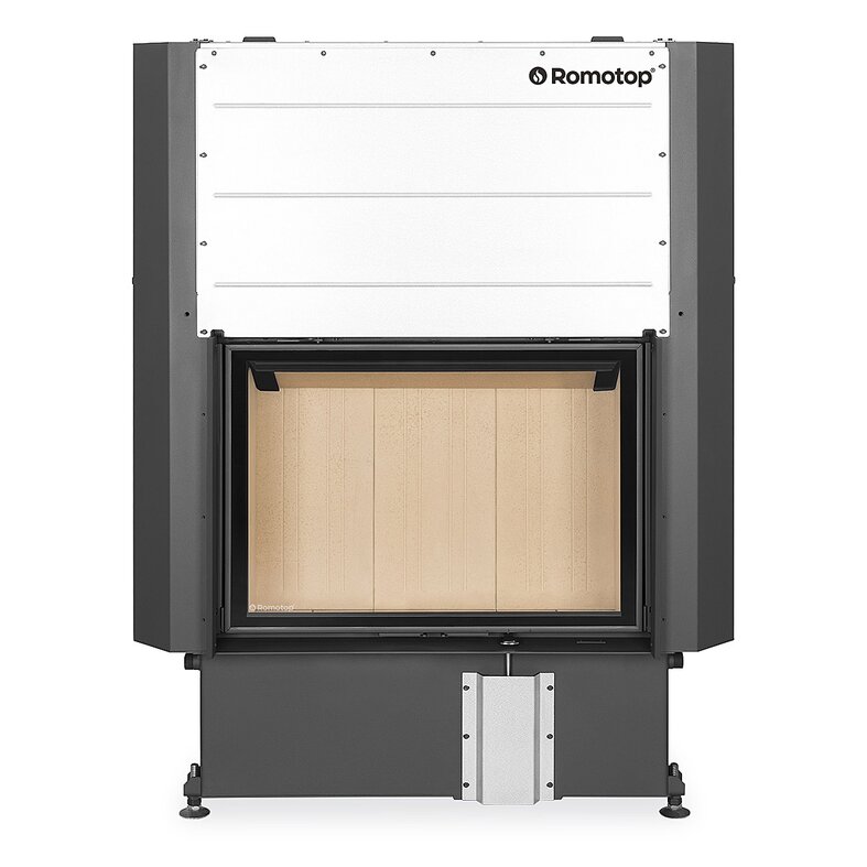 Romotop IMPRESSION 2G L 80.60.01 so žltou spaľovacou komorou, dvojsklo, výsuvné dvierka.