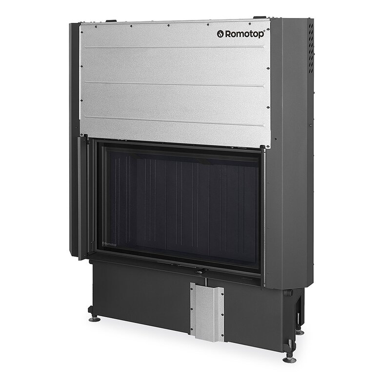 Romotop IMPRESSION 2G L 93.60.01 s čiernou spaľovacou komorou, dvojsklo, výsuvné dvierka.