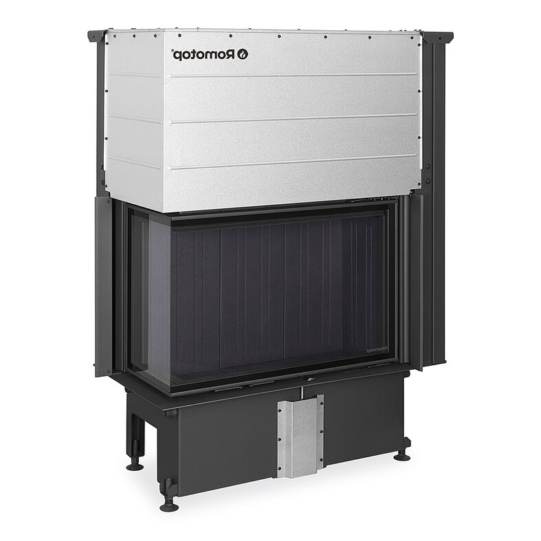Romotop IMPRESSION R/L 2G L 83.60.34.21 ľavé delené sklo, spaĺovacia komora čierna, výsuvné dvierka