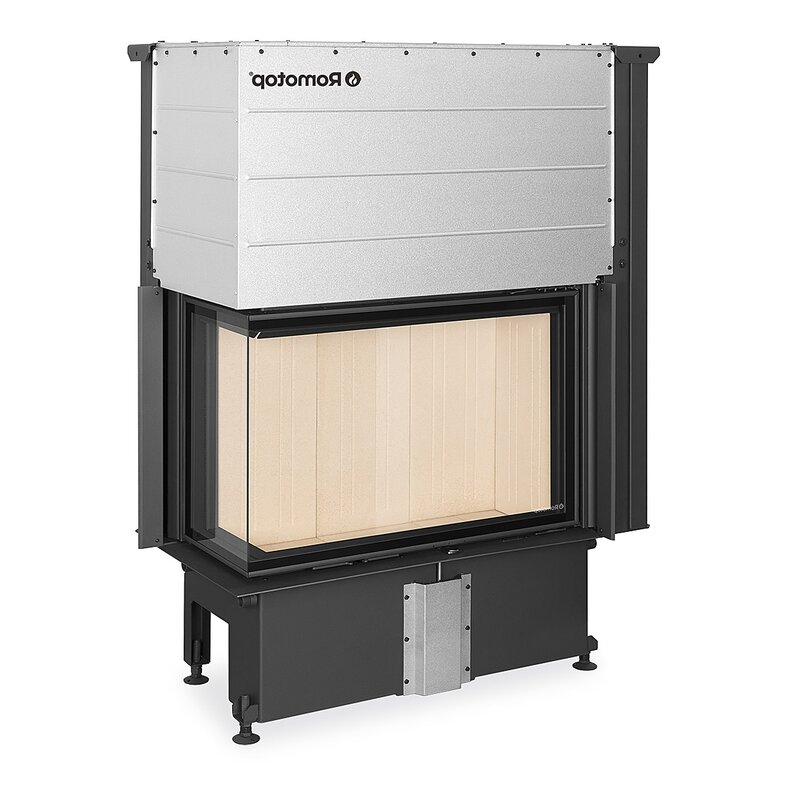 Romotop IMPRESSION R/L 2G L 83.60.34.21 ľavé delené sklo, spaĺovacia komora natur, výsuvné dvierka