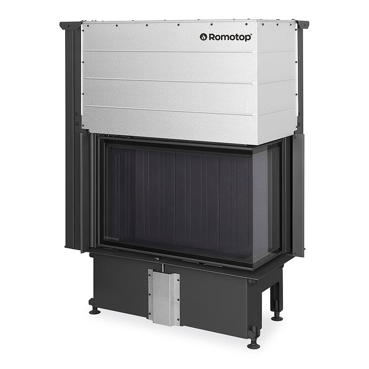 Romotop IMPRESSION R/L 2G L 83.60.34.21 pravé delené sklo, spaĺovacia komora čierna, výsuvné dvierka