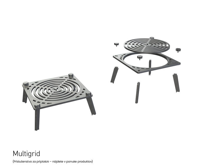 VULCANUS PRO730 CHEF +SET ohniskový gril